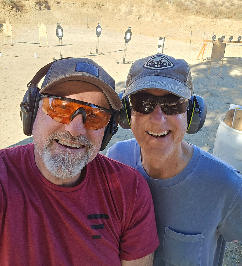 Jim at shooting range