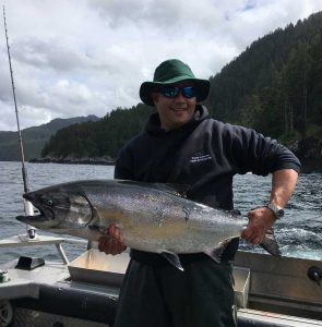 Mike, fisherman during fishing vacation in Canada
